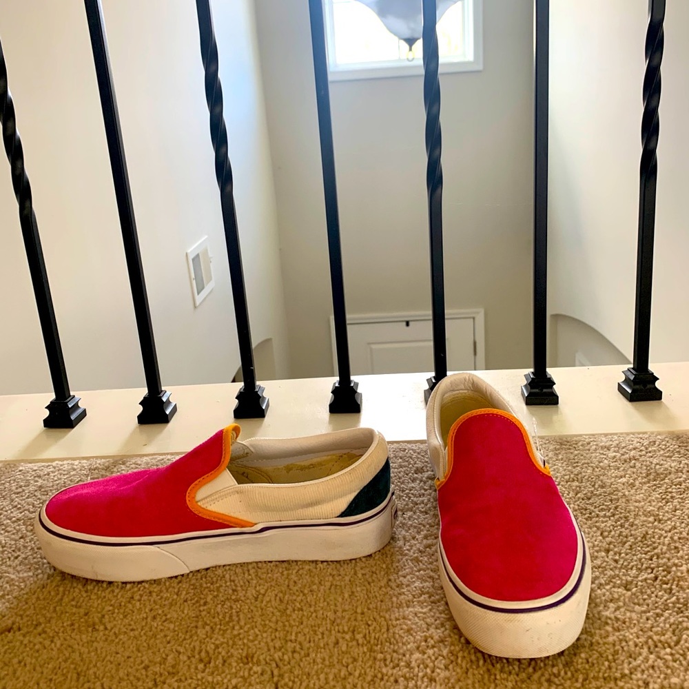 Colorful Platform Vans Sneakers